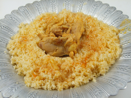 Couscous cu pui in mijloc