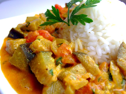 Reteta Curry de vinete